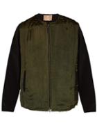 Matchesfashion.com By Walid - Liam Dragon Embroidered Silk Kimono Jacket - Mens - Green