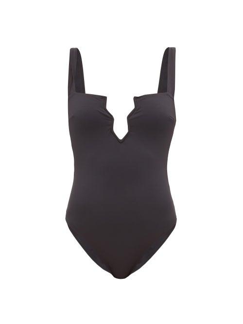 Matchesfashion.com Fisch - Rajalin Zigzag-cutout Swimsuit - Womens - Black