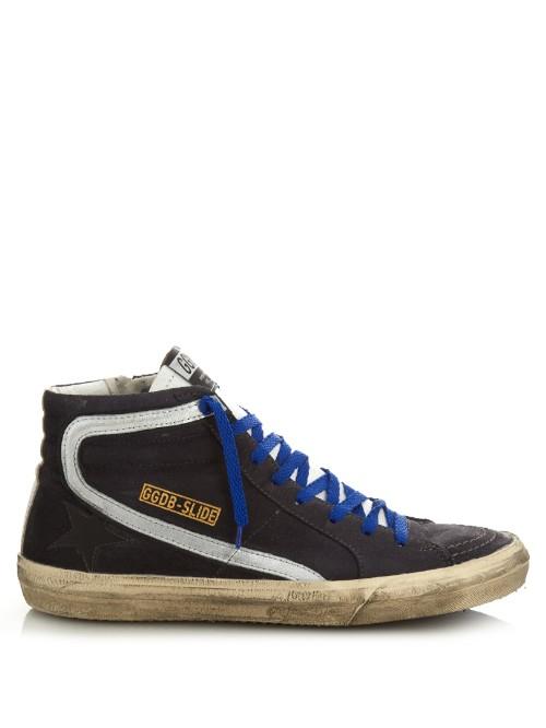 Golden Goose Deluxe Brand Slide High-top Suede Trainers