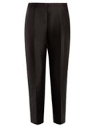 Matchesfashion.com Prada - Slim Leg Wool Blend Trousers - Womens - Black