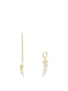 Matchesfashion.com Isabel Marant - Mismatched Horn Earrings - Womens - Gold