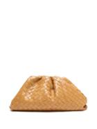 Matchesfashion.com Bottega Veneta - The Pouch Intrecciato Leather Clutch - Womens - Tan