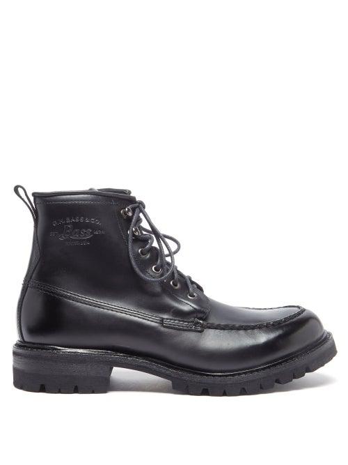 G.h. Bass & Co. - Scout Mid Leather Boots - Mens - Black