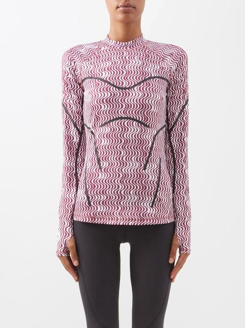 Adidas By Stella Mccartney - Truepurpose Recycled Fibre-blend Top - Womens - Purple White