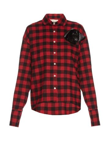 A.w.a.k.e. Kurts Oversized Checked Cotton Shirt
