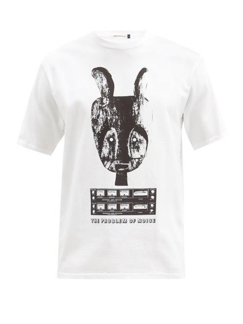 Matchesfashion.com Undercover - Noise-print Cotton-jersey T-shirt - Mens - White