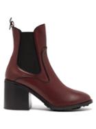 Matchesfashion.com Fabrizio Viti - Madison Leather Ankle Boots - Womens - Burgundy