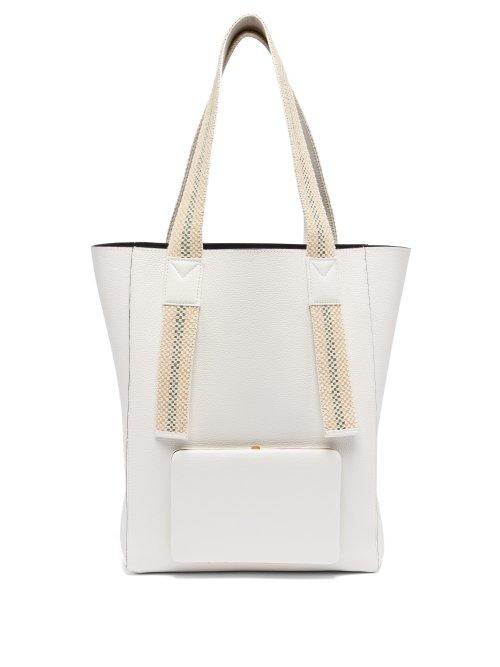 Matchesfashion.com Lutz Morris - Seveny Leather Tote - Womens - Ivory Multi
