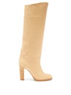 Paris Texas - Kiki Leather Knee-high Boots - Womens - Beige
