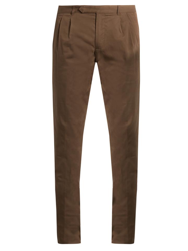 Boglioli Slim-leg Stretch-cotton Chino Trousers
