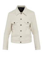 Matchesfashion.com Ann Demeulemeester - Single Breasted Cotton Blend Jacket - Mens - White