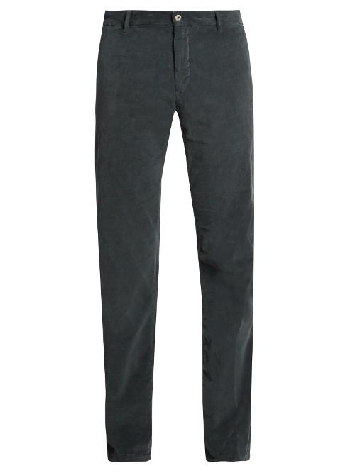 J.w. Brine Owen Slim-leg Stretch-cotton Corduroy Trousers