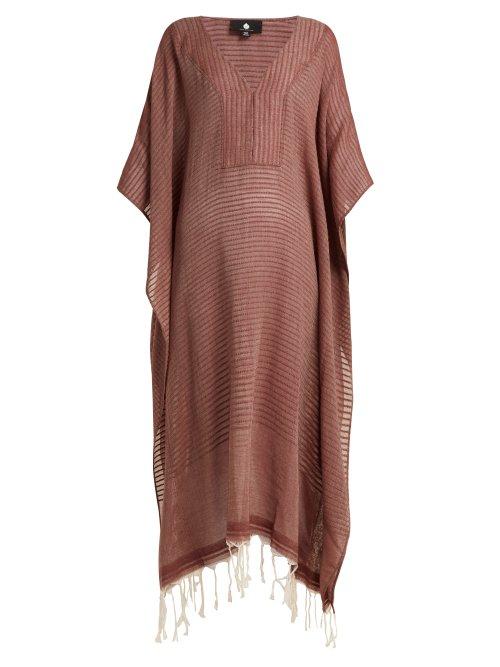 Matchesfashion.com Su - Jimba Cotton Kaftan - Womens - Burgundy