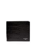 Matchesfashion.com Givenchy - Crocodile Effect Bi Fold Leather Wallet - Mens - Black
