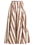 Emilia Wickstead Eleanor Linear-print Midi Skirt