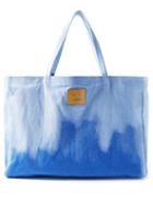 Acne Studios - Agele Face-patch Denim Tote Bag - Womens - Blue Multi