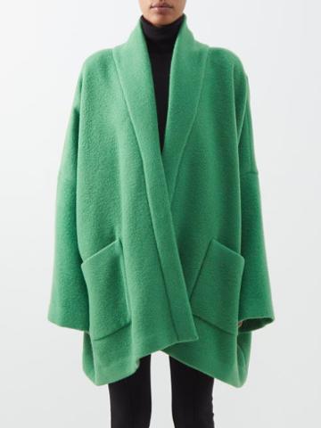 The Row - Stowe Oversized Alpaca-blend Coat - Womens - Green