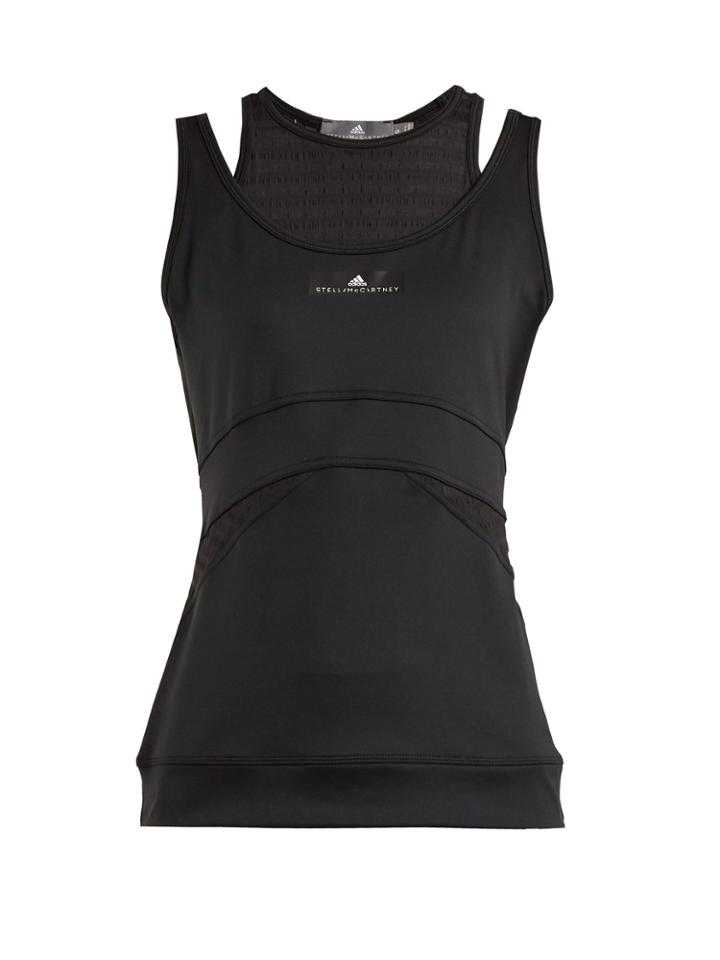 Adidas By Stella Mccartney Train Double-layered Tank Top