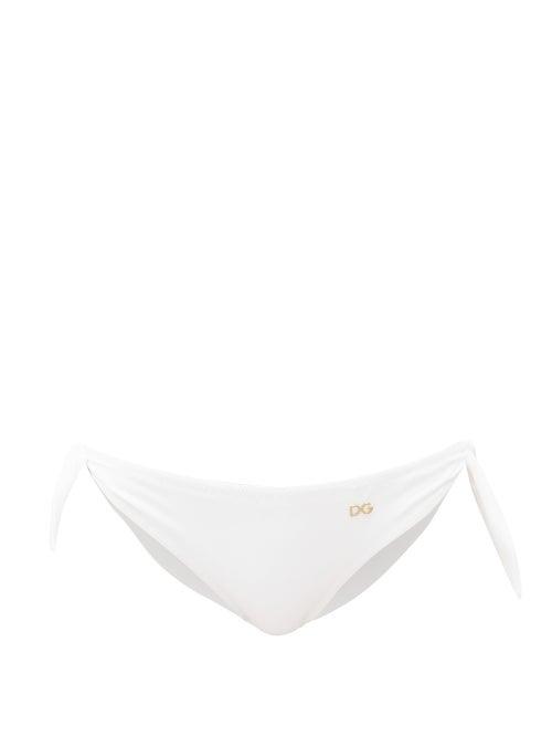Matchesfashion.com Dolce & Gabbana - Tie-side Bikini Briefs - Womens - White