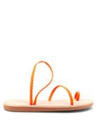 Matchesfashion.com Ancient Greek Sandals - Eleftheria Braided Leather Sandals - Womens - Orange