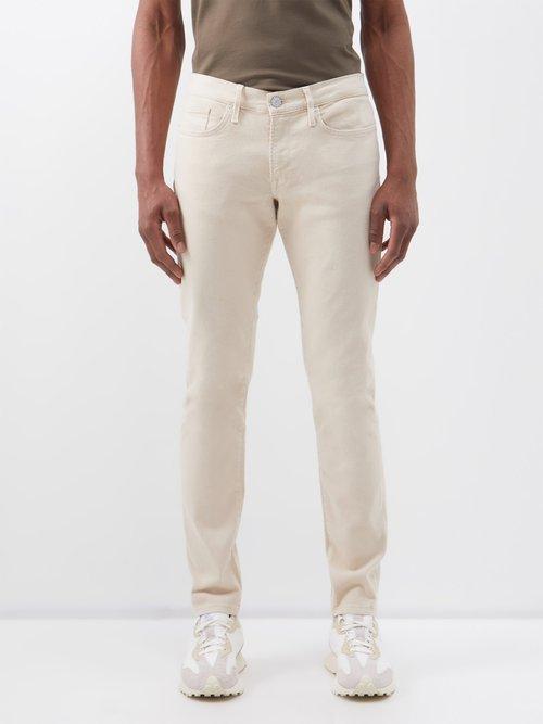 Frame - L'homme Slim-leg Jeans - Mens - Off White