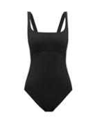 Matchesfashion.com Eres - Arnaque Scoop Neck Swimsuit - Womens - Black