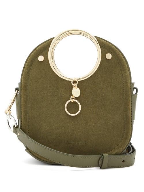 Matchesfashion.com See By Chlo - Mara Suede And Leather Bag - Womens - Khaki
