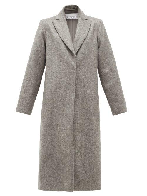 Matchesfashion.com Raey - Single-breasted Cashmere-blend Coat - Womens - Grey