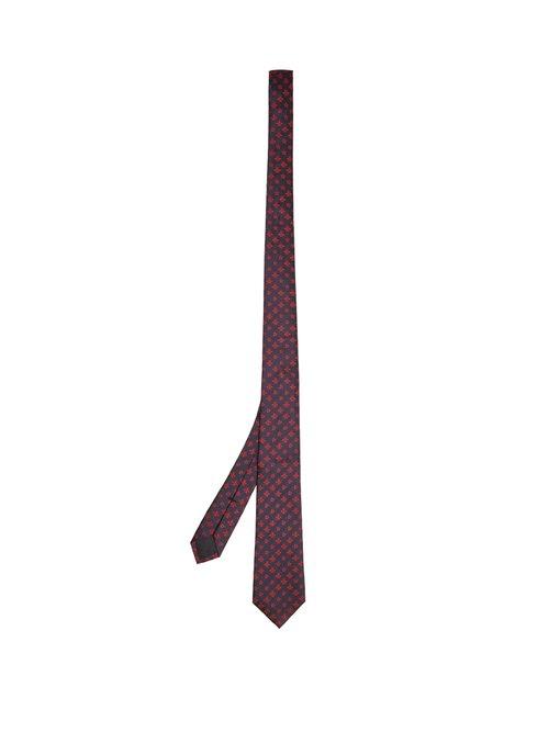 Matchesfashion.com Gucci - Bee And Star Embroidered Silk Tie - Mens - Navy Multi