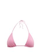 Matchesfashion.com Matteau - The String Triangle Bikini Top - Womens - Pink