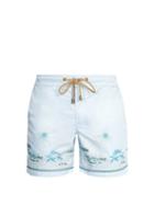 Matchesfashion.com Thorsun - Titan Fit Volcano Print Swim Shorts - Mens - Blue