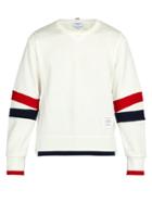 Thom Browne Articulated Striped Cotton-jersey Sweatshirt