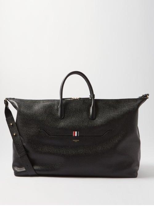 Thom Browne - Grained-leather Holdall - Mens - Black