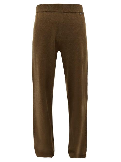 Matchesfashion.com Extreme Cashmere - No. 104 Cashmere Blend Wide Leg Trousers - Womens - Brown