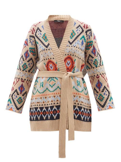 Weekend Max Mara - Teorema Cardigan - Womens - Light Beige