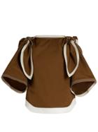 Chloé Boat-neck Flared-sleeve Top