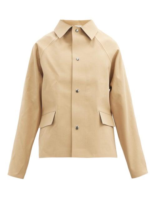 Matchesfashion.com Kassl Editions - Gabardine Short Trench Coat - Mens - Camel