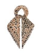 Matchesfashion.com Alexander Mcqueen - Leopard And Skull Print Scarf - Womens - Camel