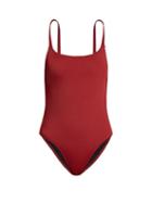 Matchesfashion.com Solid & Striped - The Toni Swimsuit - Womens - Dark Red