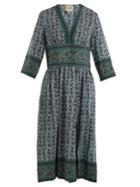 Sea Martine Border Silk Dress