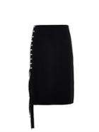 Lanvin Pearl-embellished Pencil Skirt