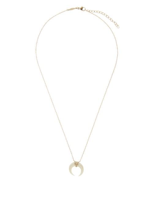 Jacquie Aiche Diamond, Bone Horn & Yellow-gold Necklace