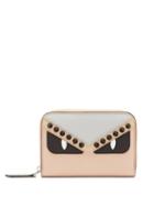 Matchesfashion.com Fendi - Bag Bugs Zip Around Leather Wallet - Womens - Pink Multi