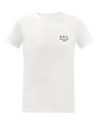 A.p.c. - Denise Logo-embroidered Cotton-jersey T-shirt - Womens - White