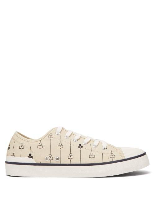 Matchesfashion.com Isabel Marant - Binkooh Logo Print Trainers - Mens - White