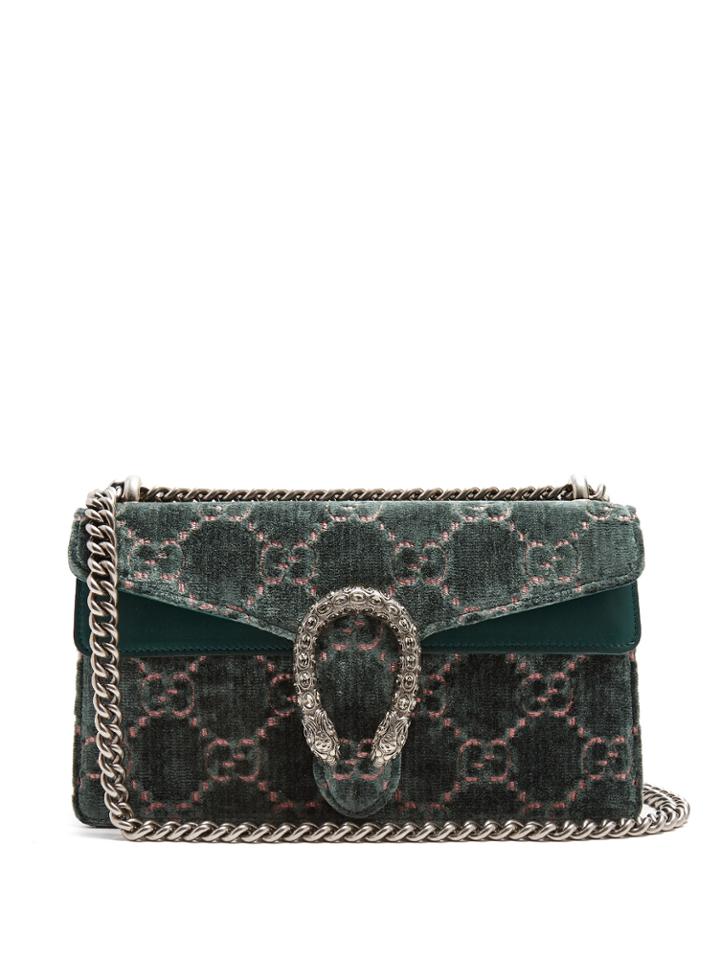Gucci Dionysus Gg Velvet Shoulder Bag
