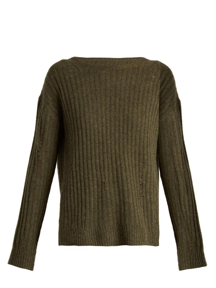 Nili Lotan Baxter Distressed Cashmere Sweater