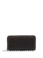 Matchesfashion.com Christian Louboutin - Panettone Spike Embellished Leather Wallet - Womens - Black