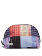 Matchesfashion.com Ganni - Patchwork Make-up Bag - Womens - Blue Multi