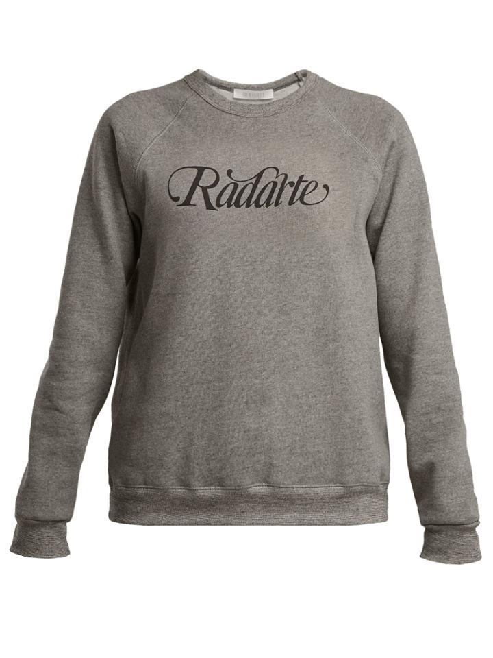 Rodarte Logo-print Cotton-blend Sweatshirt